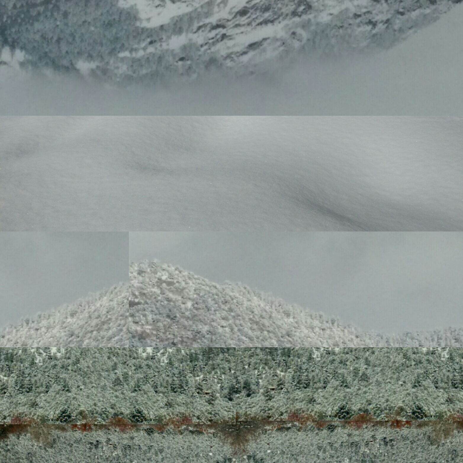 Interweaving ground:sky